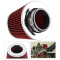 Universal Air Filter Kit for Sports Cars - Chrome Cone 76mm 3"