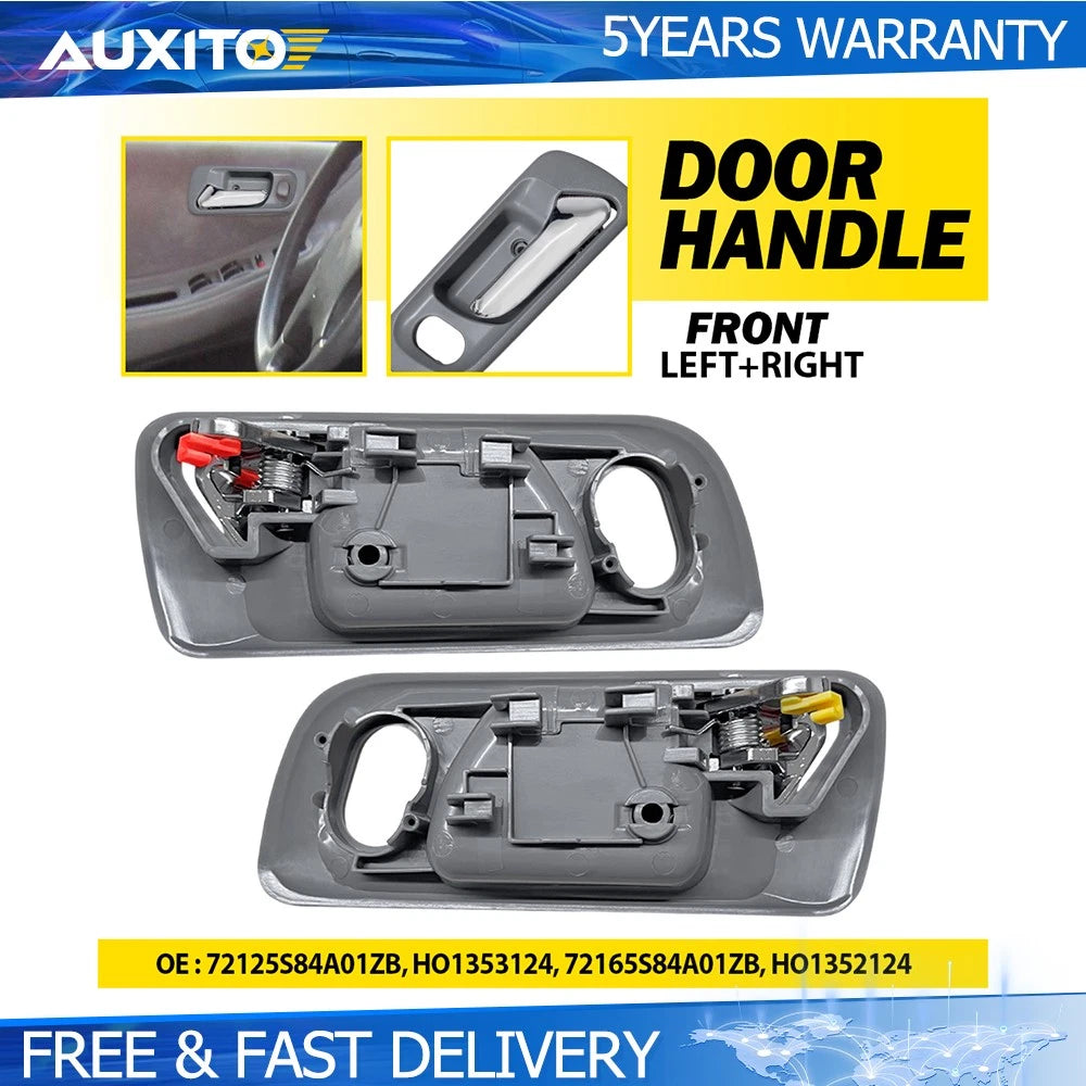 2Pcs Door Handle Set for Honda Accord (1998–2002) LH & RH Gray
