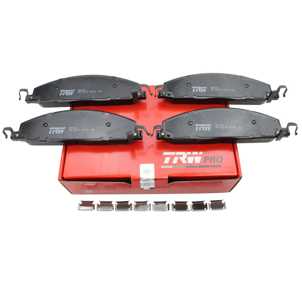 Set of 4 TRW Pro Rear Metallic Disc Brake Pads for Dodge Ram 1500 2500 3500 (2002–2023)