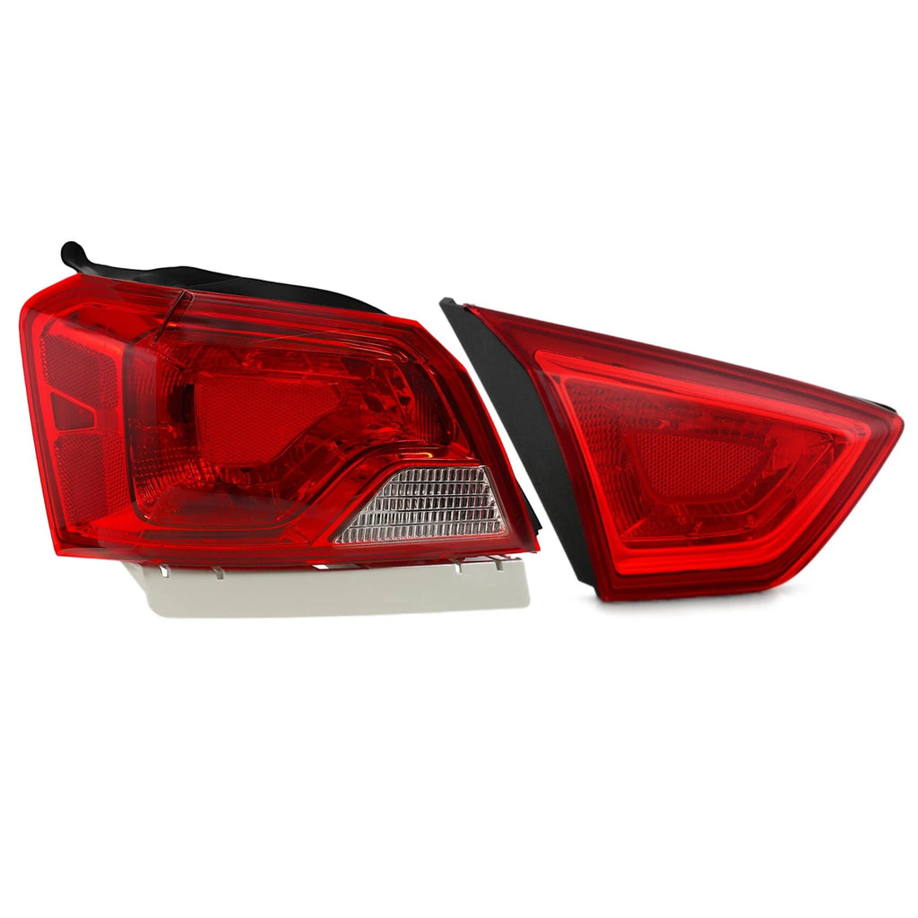 Halogen Tail Light Set for Chevy Impala (2014–2020) Inner Outer w/ Bulb