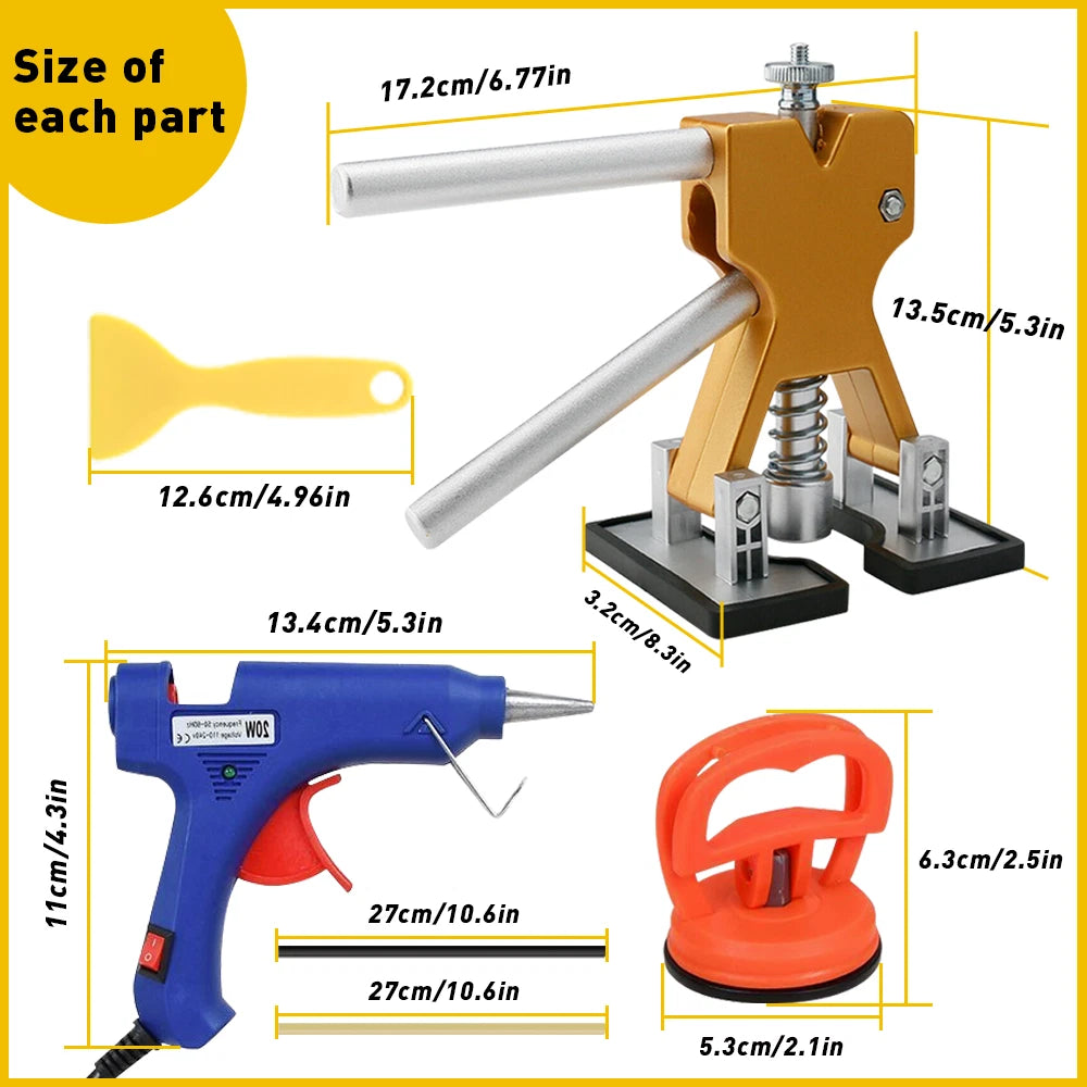 Car Paintless Dent Repair Kit for (Includes Glue Gun)