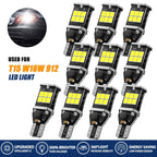 10X W16W Backup Reverse Light LED Bulbs for (912, 921, T15)