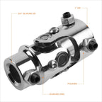 Steering U-Joint Kit 13/16" 36 Spline to 1" DD Stainless Steel