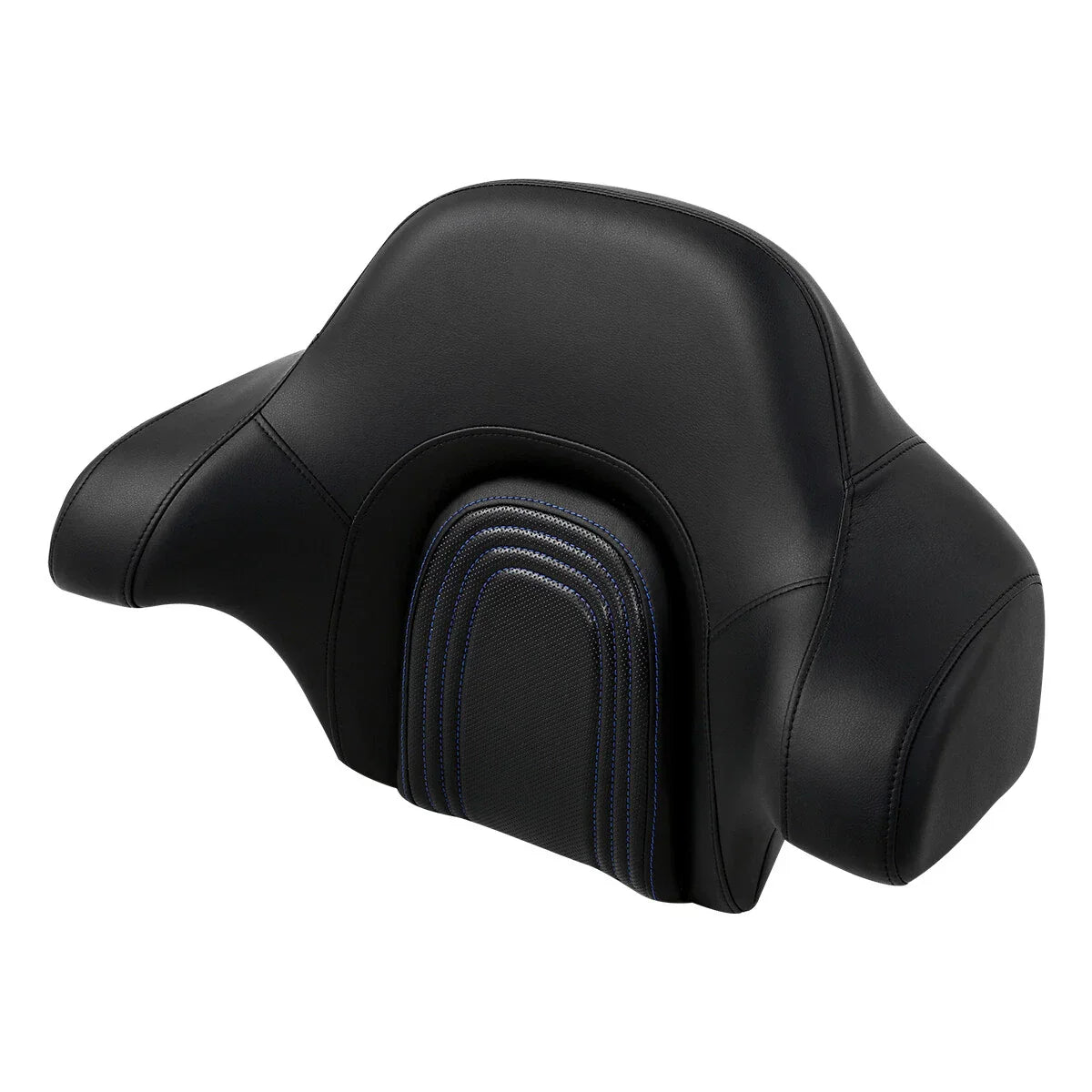 Black Passenger Backrest Pad for Harley Touring Street Road Glide (14-24)