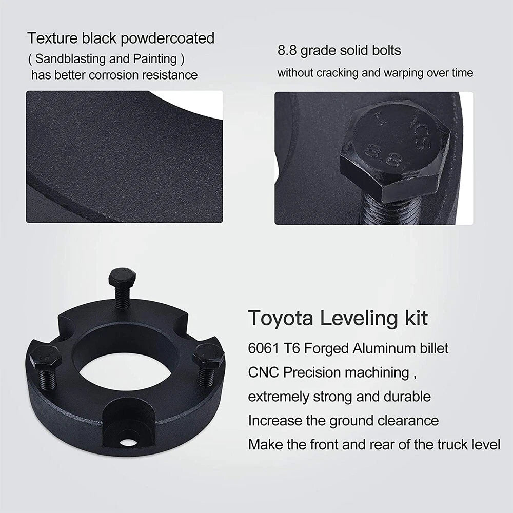 2" Front Lift Leveling Kit for Toyota Tacoma 4Runner FJ Cruiser (2005–2023)
