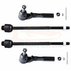 Set of 4 Front Inner Outer Tie Rod Ends for Chevrolet Silverado 1500 (2007–2018)