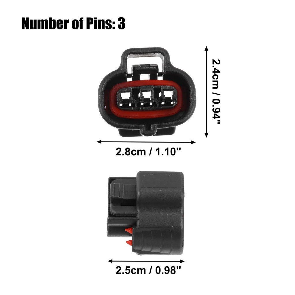 Set of 3 Pin MAP Turbo Sensor Connector Adapter for Toyota 