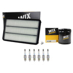 Wix Engine Air Oil Filters & NGK 6 Laser Platinum Spark Plugs Kit for Camry V6 (G)