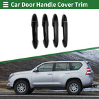Car Door Handle Cover Trim for Honda Fit Jazz GK5 GP5 2014-2018 Black