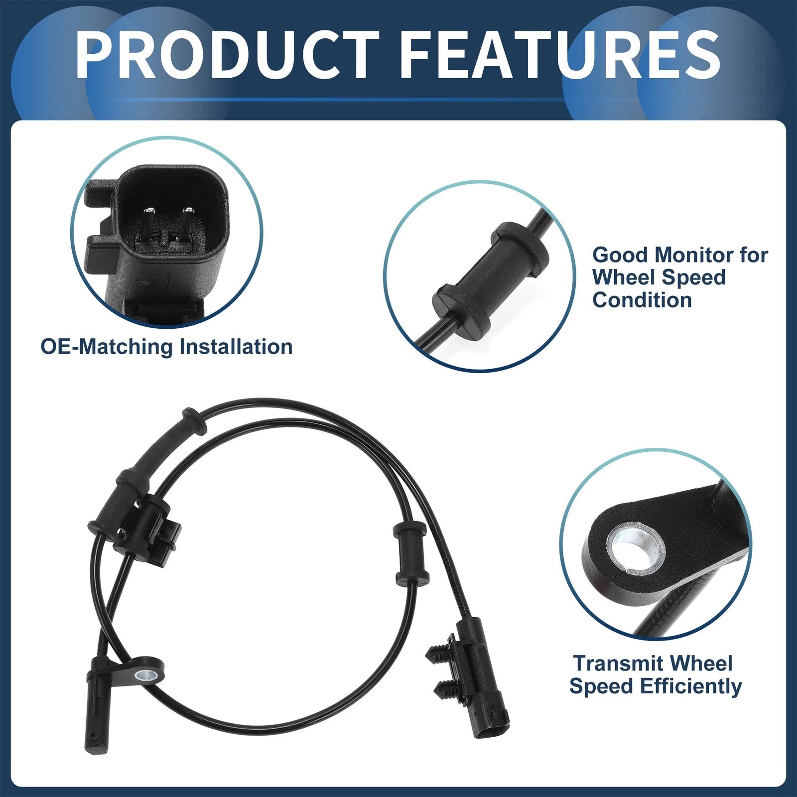 ABS Wheel Speed Sensor No. 4779642AA for Chrysler 300 (2011–2015) Rear Right