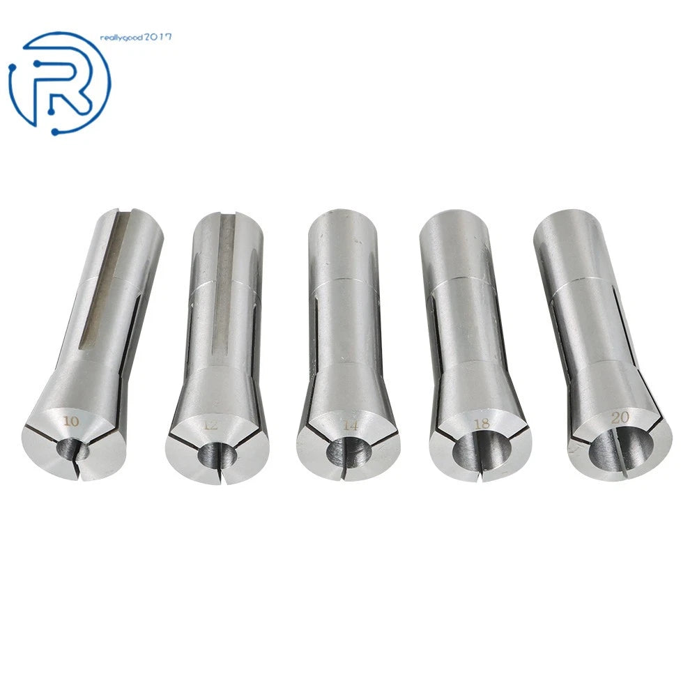 10 Piece R8 Round Spring Collet for CNC Machines