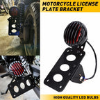 Side Mount License Plate Bracket with Brake Tail Light for Harley 