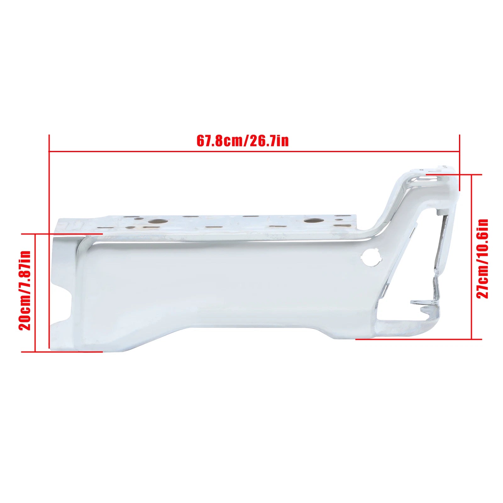 Set of 2 Rear Bumper End Caps for Ford F-250 (2023–2025) Chrome