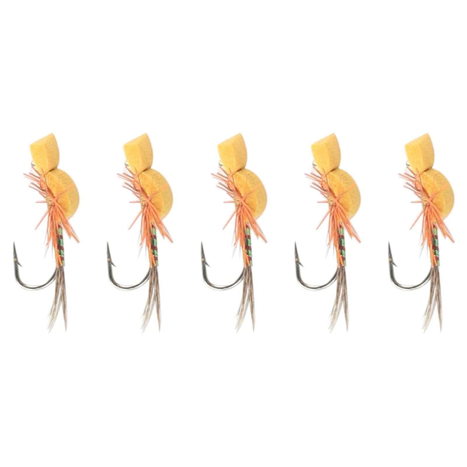 Pack of 5 Floating Dry Fly Baits for Fishing