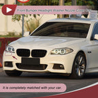 Bumper Trim Nozzle Cover No. 51117111742 for BMW 525i (2004–2005) Silver Tone