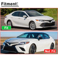 Gloss Black Rear Mirror Cover Cap Trim Horn for Toyota Camry (2018–2023)