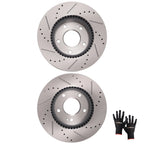 Front Brake Rotors Set for Hyundai Elantra Coupe (2013–2014) Kia Forte (2014–2018)