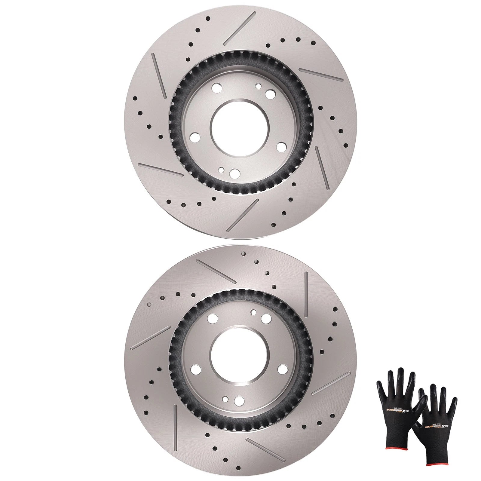 Front Brake Rotors Set for Hyundai Elantra Coupe (2013–2014) Kia Forte (2014–2018)
