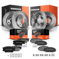 Front & Rear Disc Brake Rotors and Ceramic Pads for Toyota RAV4 (2006â2018)