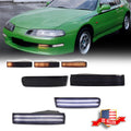 Set of 4 Smoked Front Bumper LED Marker Signal Lights for Honda Prelude (1992–1996)
