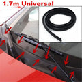 Protective Rubber Strip for Black Car Front Windshield Panel Decor Trim