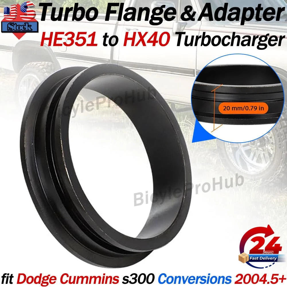 HE351 to HX40 Turbo Flange Adapter for Dodge Cummins (2004.5–Present)