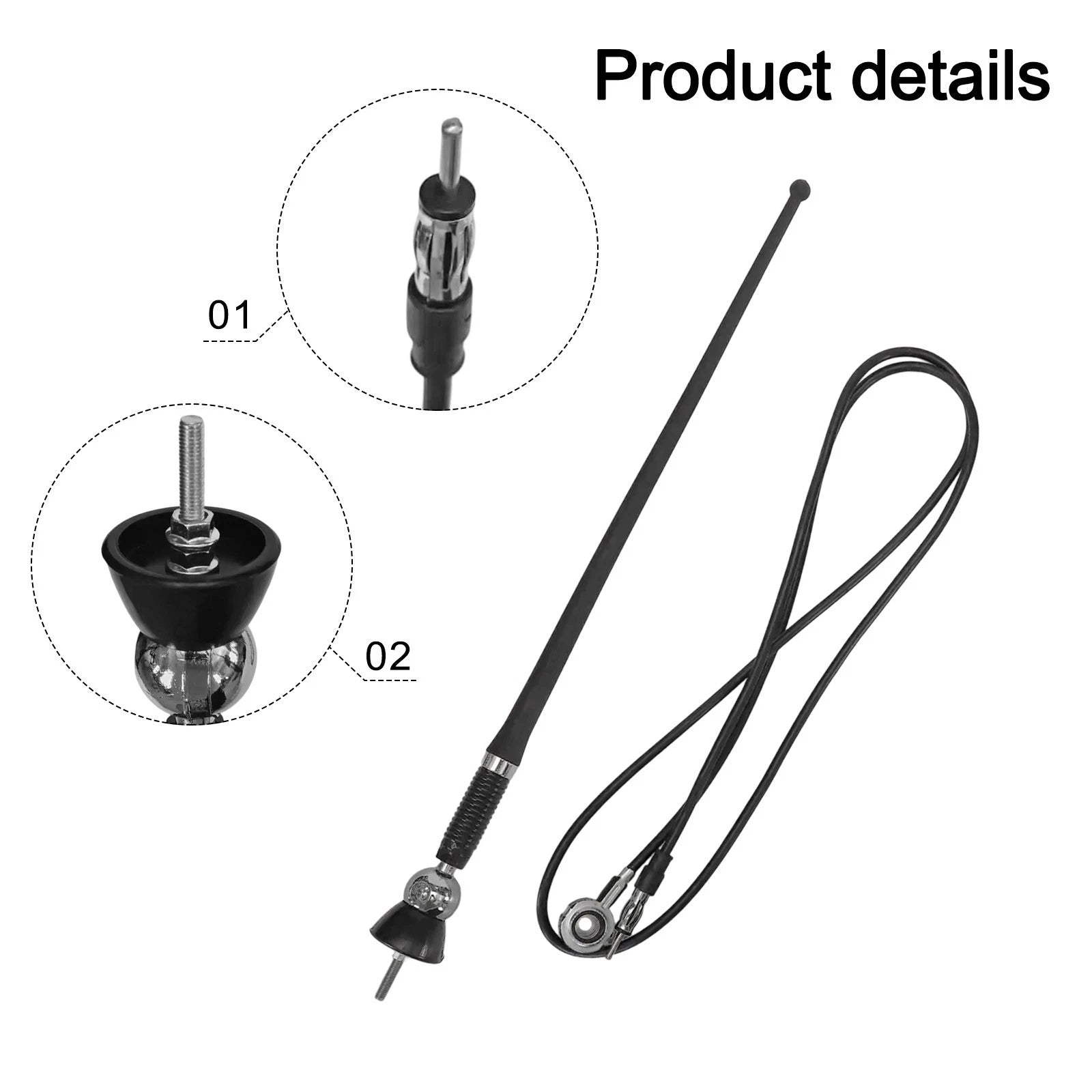 36cm Rubber Aerial for Reliable Radio Communication