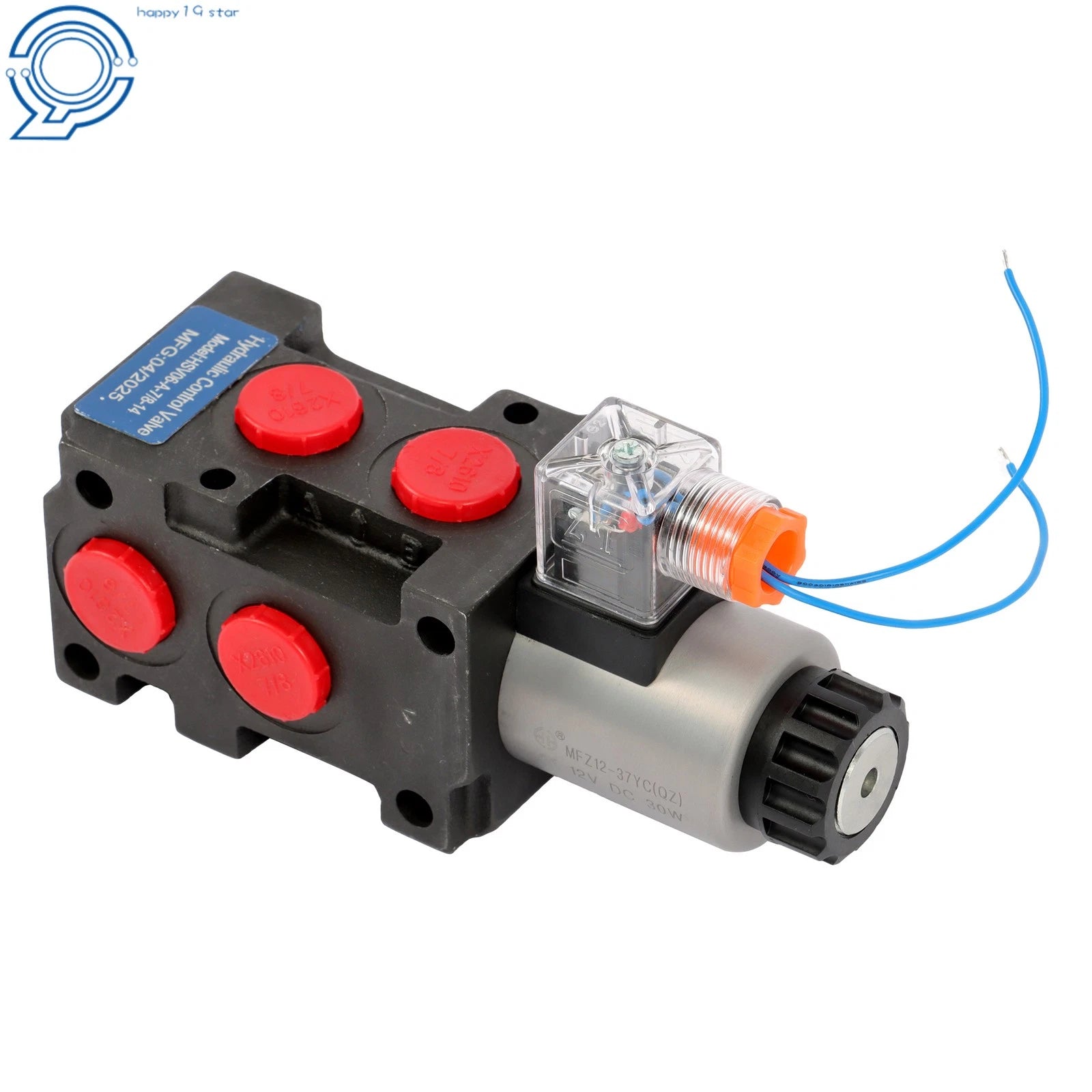 Hydraulic Selector Valve 12V DC 6 Port 13 GPM for Automotive Applications