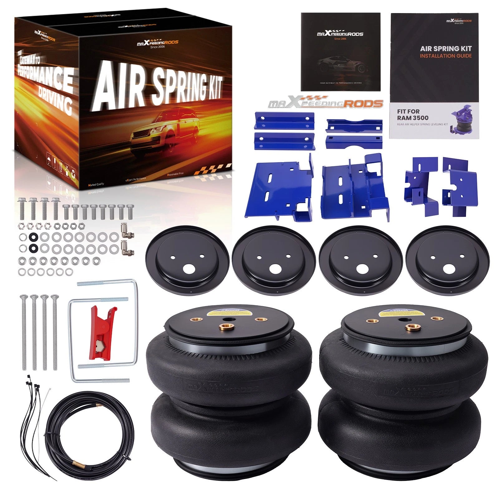 Air Helper Spring Suspension Kit for Ram 3500 RWD 4WD (2019–2024)