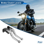 Adjustable Brake Clutch Lever for Honda CBR500R (2013–2023) - Aluminum Alloy Silver