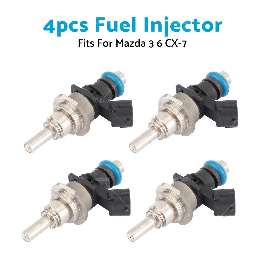 Set of 4 Fuel Injectors for Mazda 3 BK 6 CX7 (2003–2009) E7T20171 Turbo