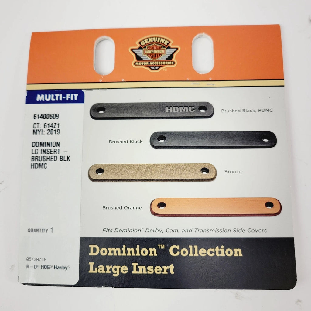 Dominion Large Brushed Black Insert for Harley-Davidson M8 (2017–2024) 61400609