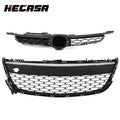 Front Bumper Grille Set for Mazda CX-7 (2010–2012) Black Chrome Molding