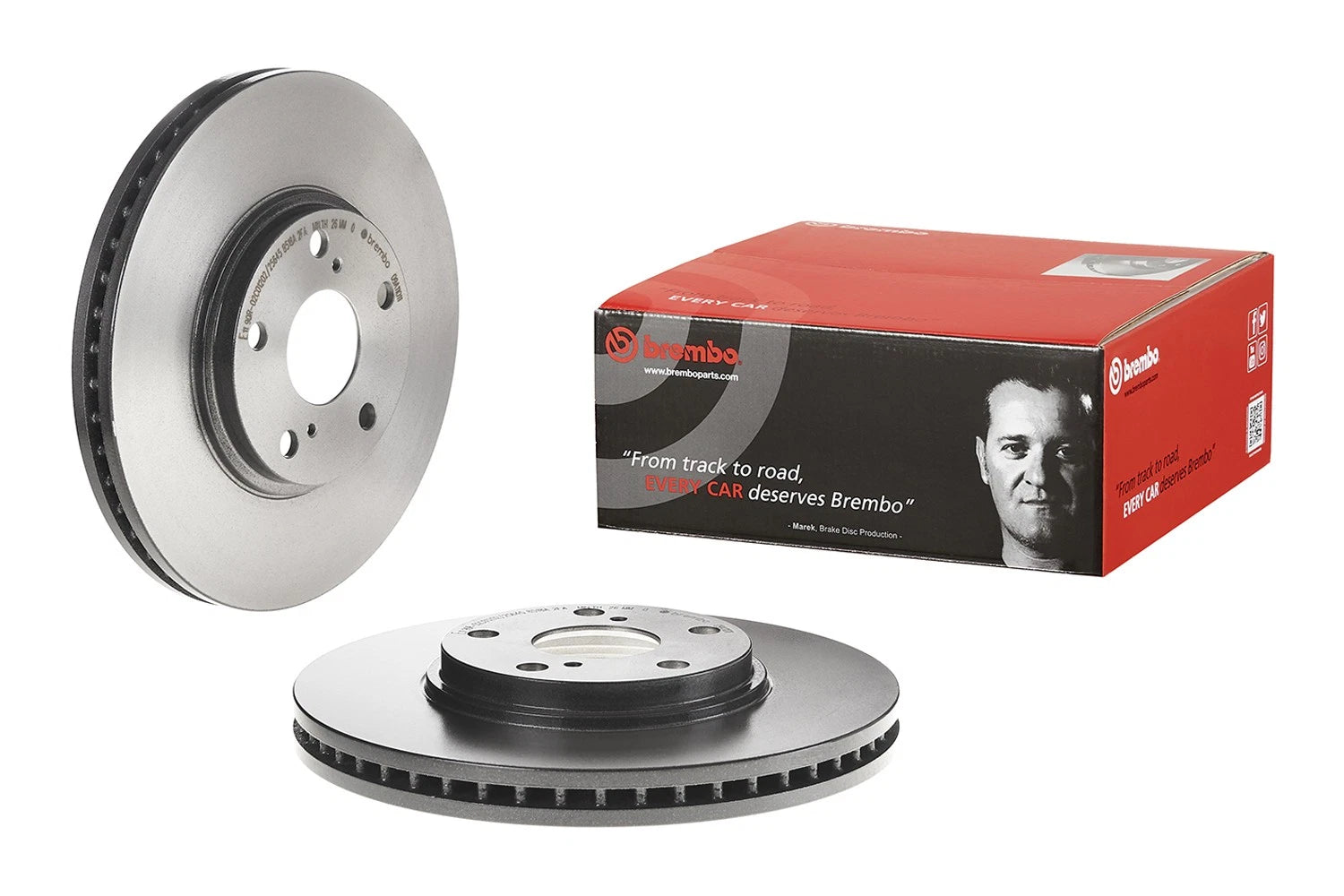 Brake Disc Rotor Vented 296mm Coated for Toyota Lexus