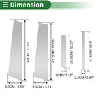 8 Pcs Door Pillar Window Trim for BMW X4 (2014–2018) Silver Tone