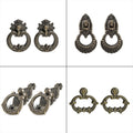 Set of 10 Vintage Drop Ring Handles for Cabinets and Drawers