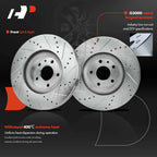 Front Side Drilled Brake Rotors for Ford Fusion, Lincoln MKZ (2013–2020)
