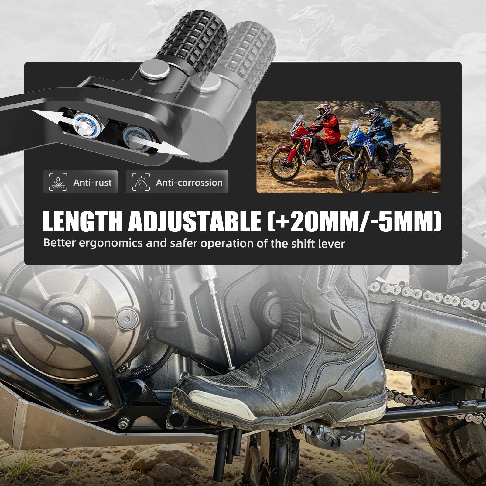 CNC Forged Gear Shift Lever for Honda CRF1100L Africa Twin (2020–2025)