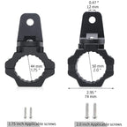 2X Mount Brackets for UTV ATV RZR (LED Whip Light Bar 1.75" to 2" Rollbar)