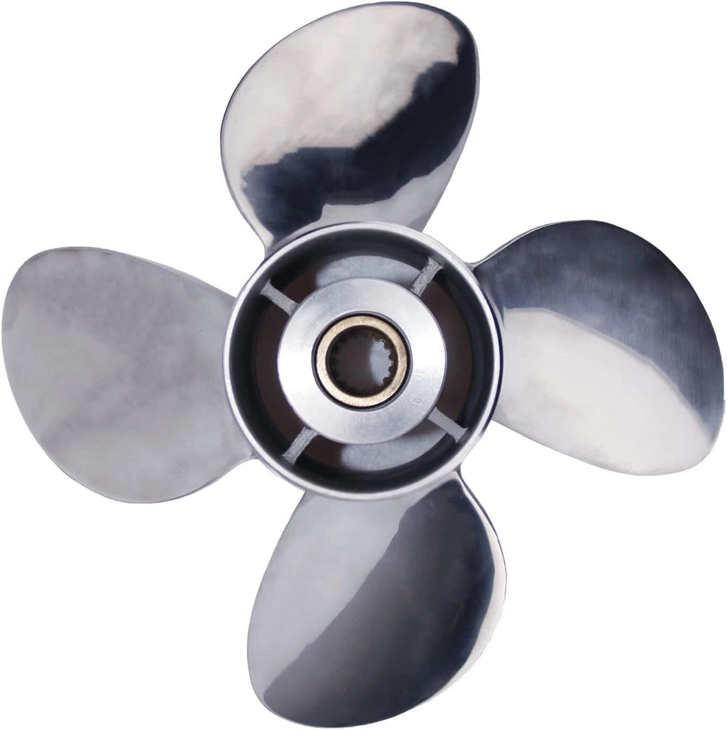 Stainless Steel Propeller for Mercury 40-140HP (15 Tooth, 4 Blades)