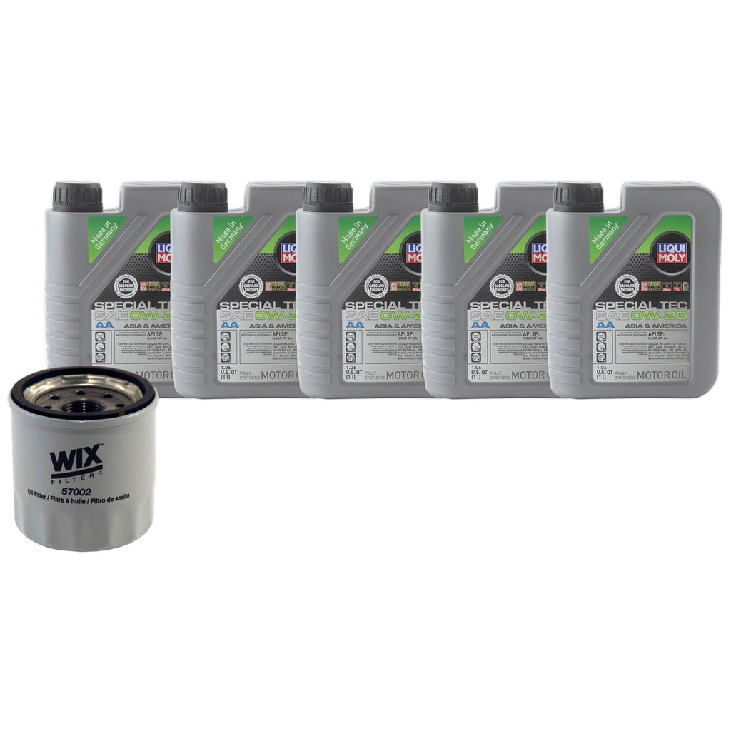 5L Liqui Moly Special Tec AA 0W-20 Engine Oil Change Kit for Mazda 3, 6, CX-3, CX-50 (2016–2023)