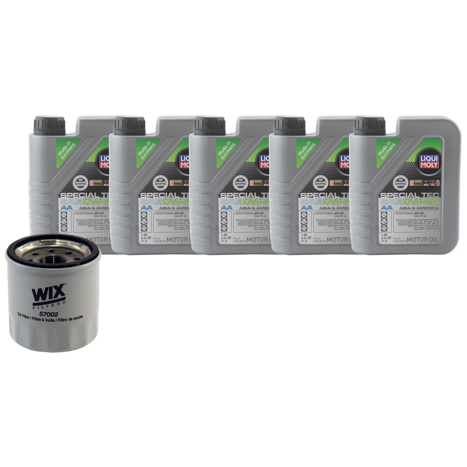 5L Liqui Moly Special Tec AA 0W-20 Engine Oil Change Kit for Mazda 3, 6, CX-3, CX-50 (2016–2023)