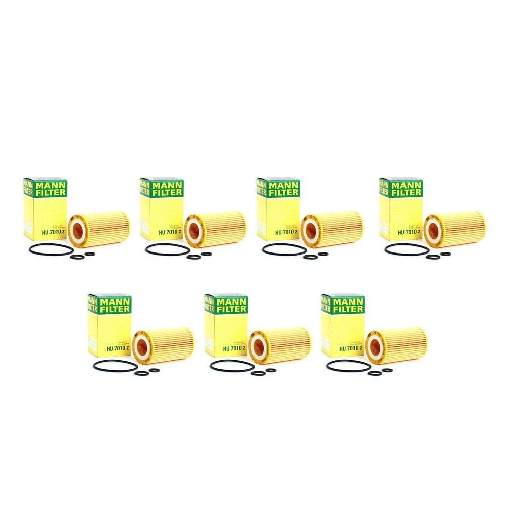 Set of 7 Cartridge Engine Oil Filters for Freightliner Mercedes W204 (2007–2014)