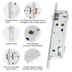 Mortice Lock 85x20mm for Garden Gate (Stainless Steel)