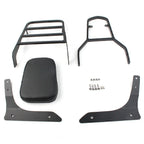 Black Backrest Sissy Luggage Rack for Yamaha XVS1300A V Star 1300 (2007-2017)