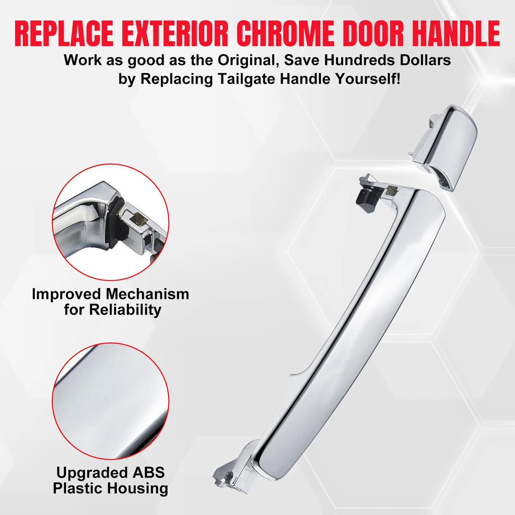 Front Left Outside Chrome Door Handle for Nissan Rogue (2008-2012)