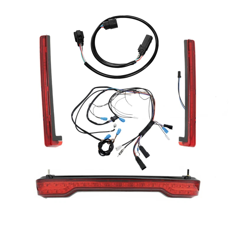 LED Red Brake Light Side Marker Wiring Harness for Harley Road Glide (2014–2023)