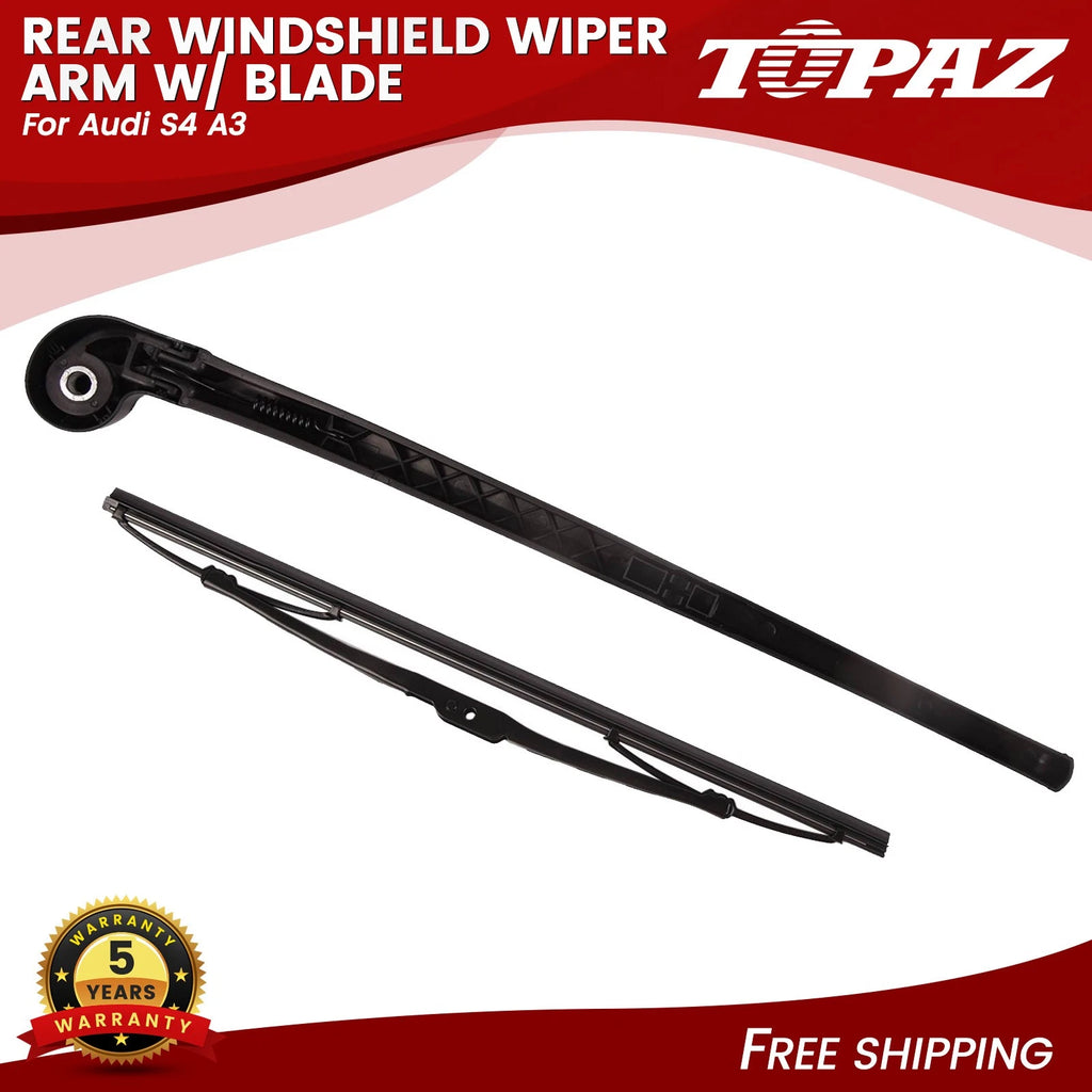 Rear Windshield Wiper Arm with Blade for Audi S4 A3 (2002–2013)