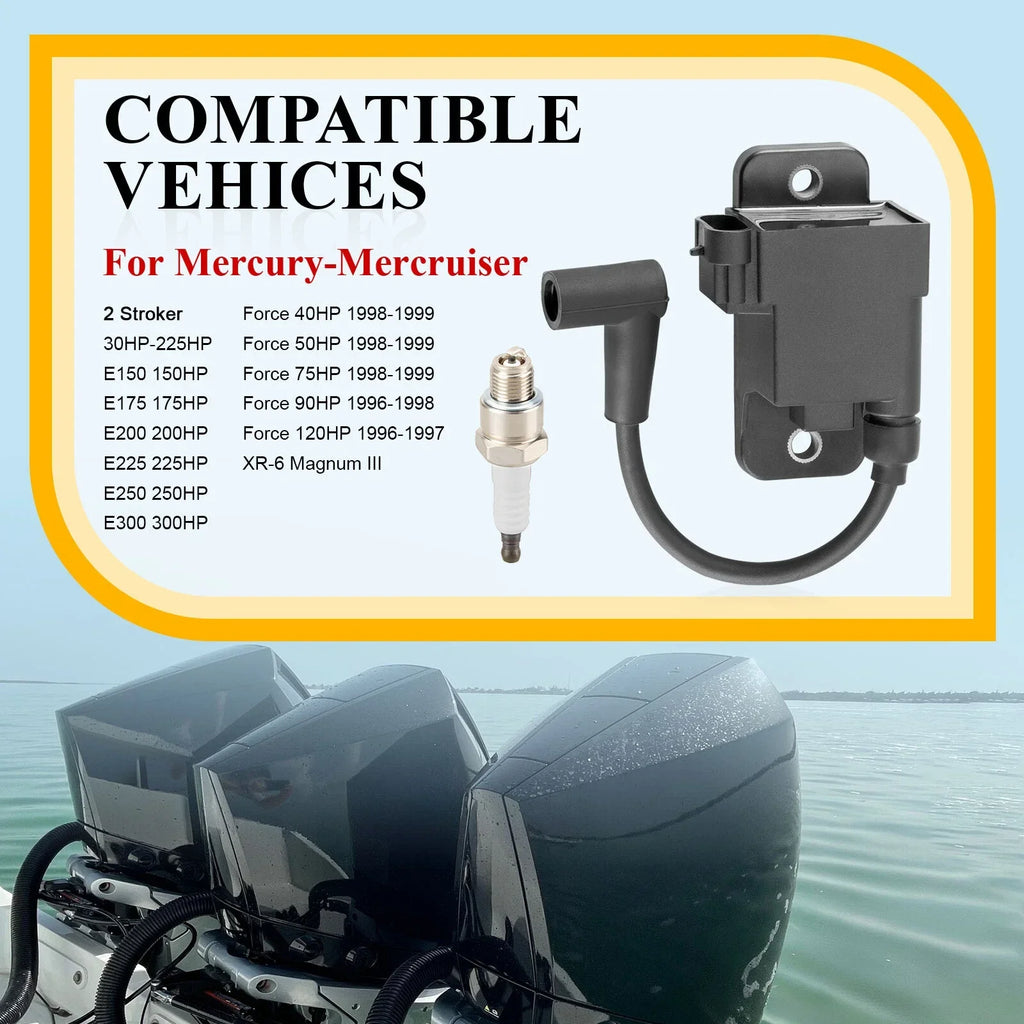 Outboard Ignition Coil CDM Module for Mercury Engine 4 Pin