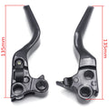 Chrome Skull Shorty Brake Clutch Levers for Harley XL/Dyna/Touring (1996–2007)